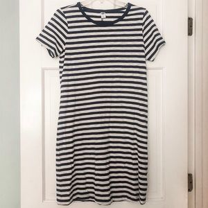 Old Navy Navy and white stripe Dress Size Small